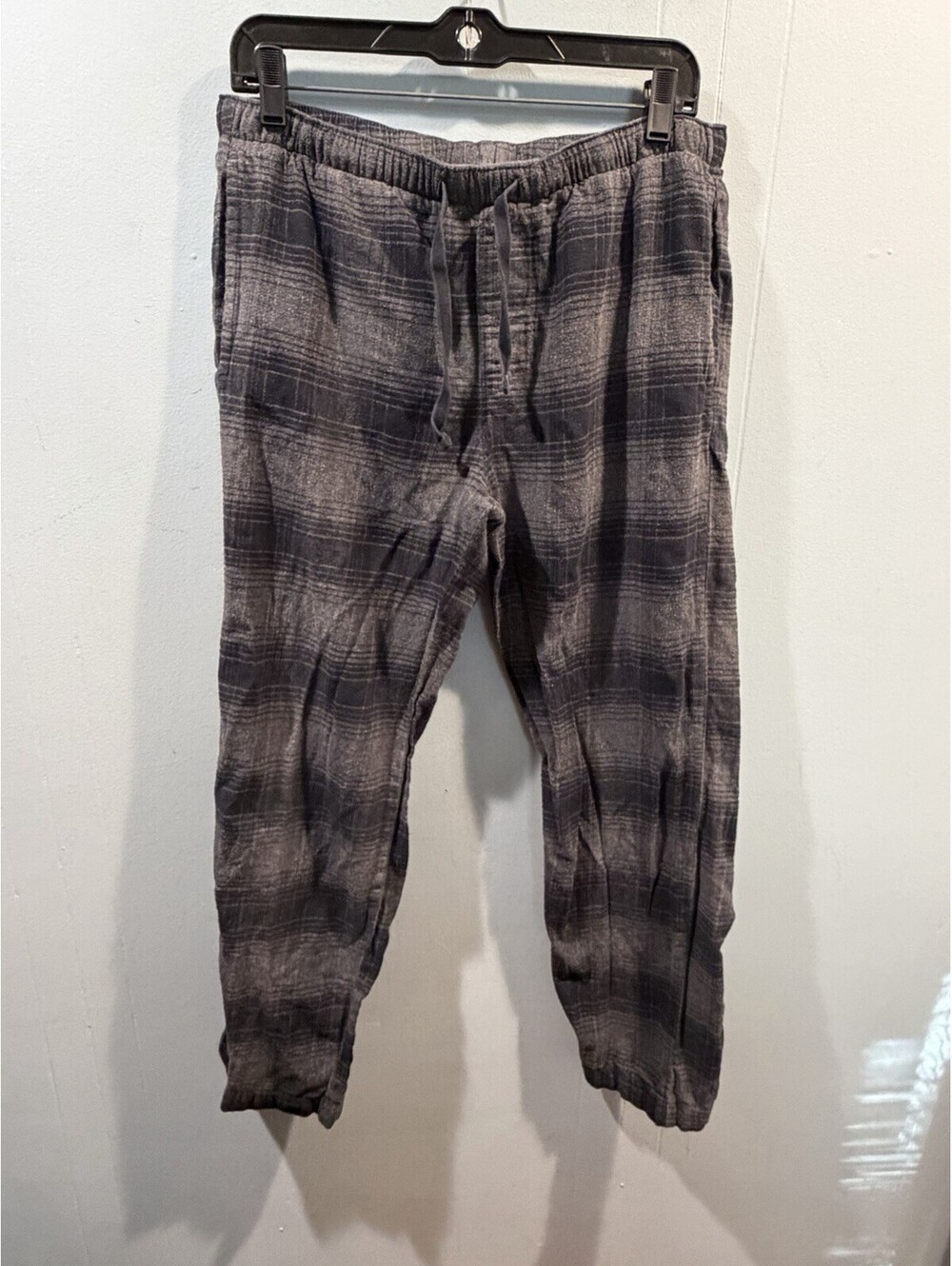 Mens Gap Sleepwear Pajama Pants Size Medium Black Gray